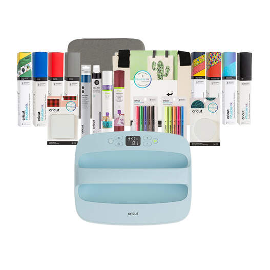 Cricut EasyPress&trade; 3, 12" x 10" + Essentials Iron -On Bundle