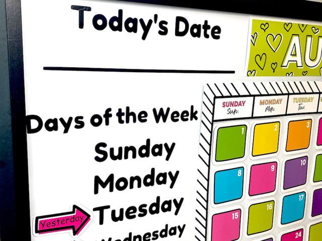 Teacher bulletin board customized with Cricut vinyl decals