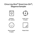 Cricut Joy Xtra&trade; Smart Iron-On&trade; Sampler, Elegance (3 ct)